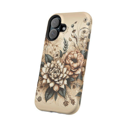 Boho flowers MagSafe Tough Iphone Case