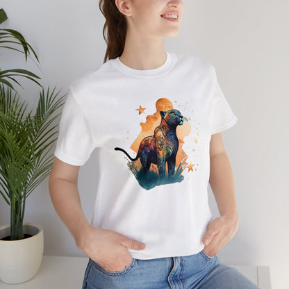 Panther shirt, colorful shirt, graphic tee, animal lover shirt