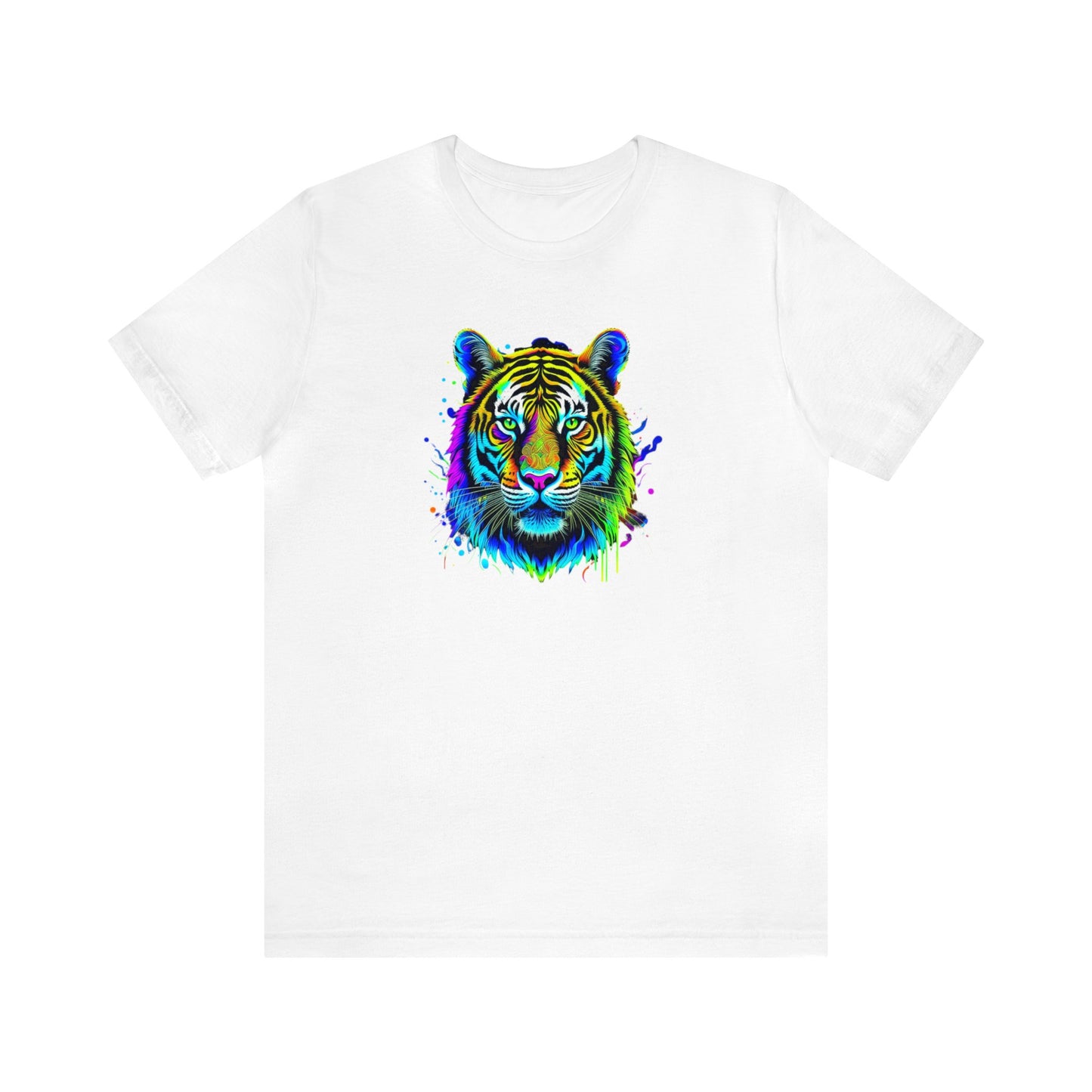 tiger shirt, colorful shirt, psychedelic shirt, animal print shirt,  graphic tee, animal lover shirt