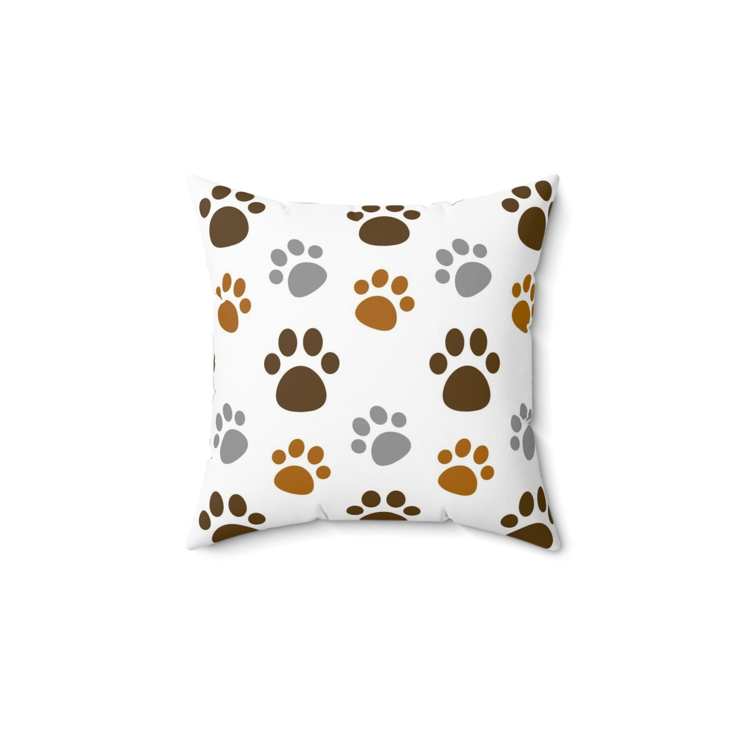 Dog paw pillow, animal lover pillow, Couch pillow, Pattern pillow, Spun Polyester Square Pillow