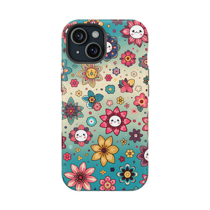 Kawai Flowers MagSafe Tough Iphone Case