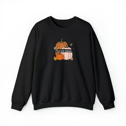 Pumpkin, favorite season, fall sweatshirt