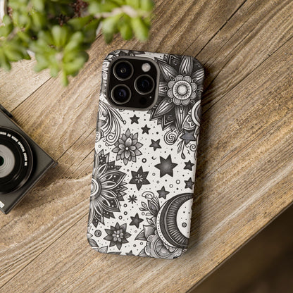 Celestial flowers MagSafe Tough Iphone Case