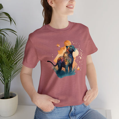 Panther shirt, colorful shirt, graphic tee, animal lover shirt