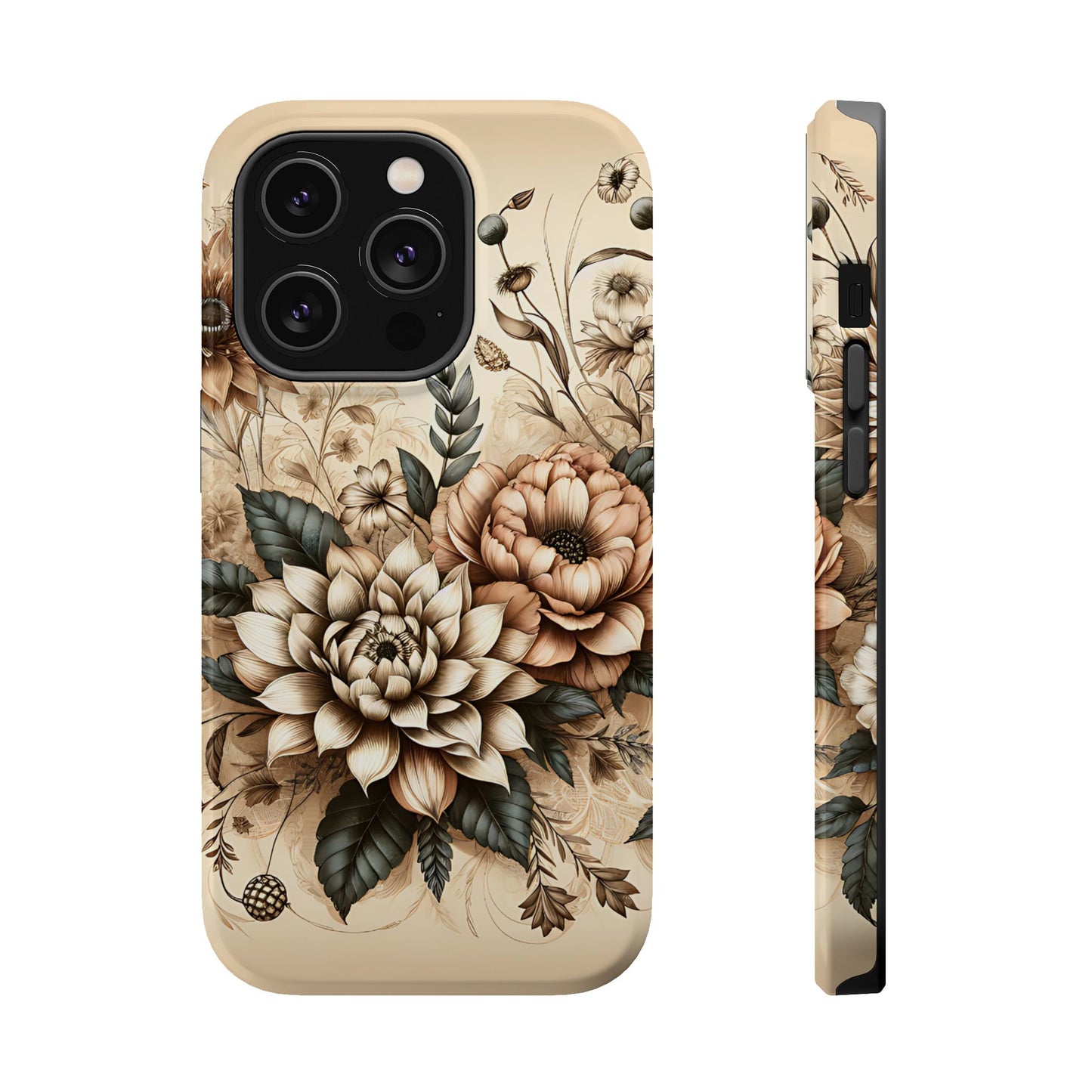 Boho flowers MagSafe Tough Iphone Case