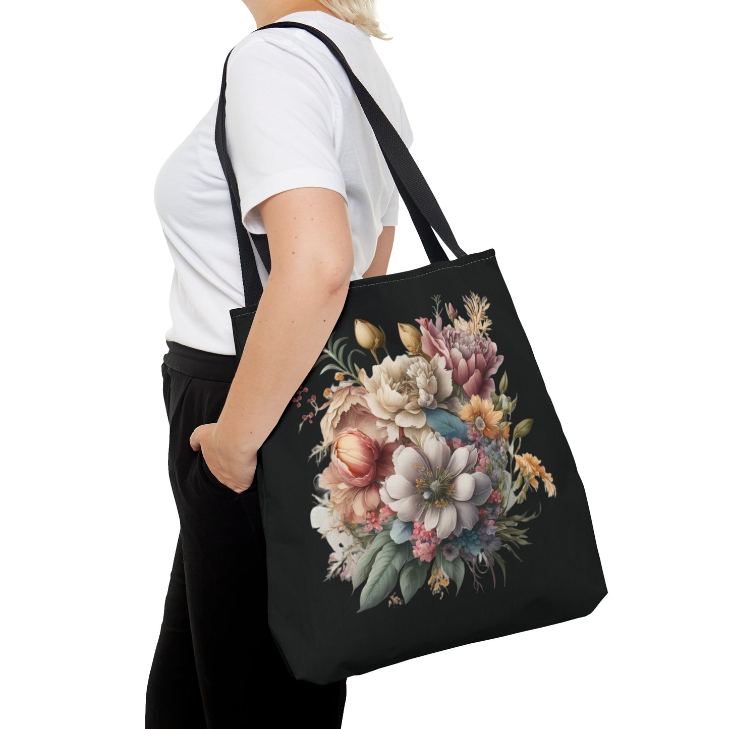 Wild flowers Tote Bag, colorful wildflowers, watercolor tote bag