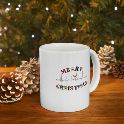 Merry Christmas, Nurse Christmas mug, Ceramic Mug 11oz, christmas gift.