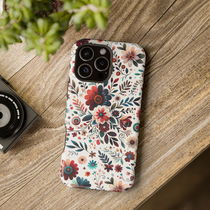 Boho flowers MagSafe Tough Iphone Case