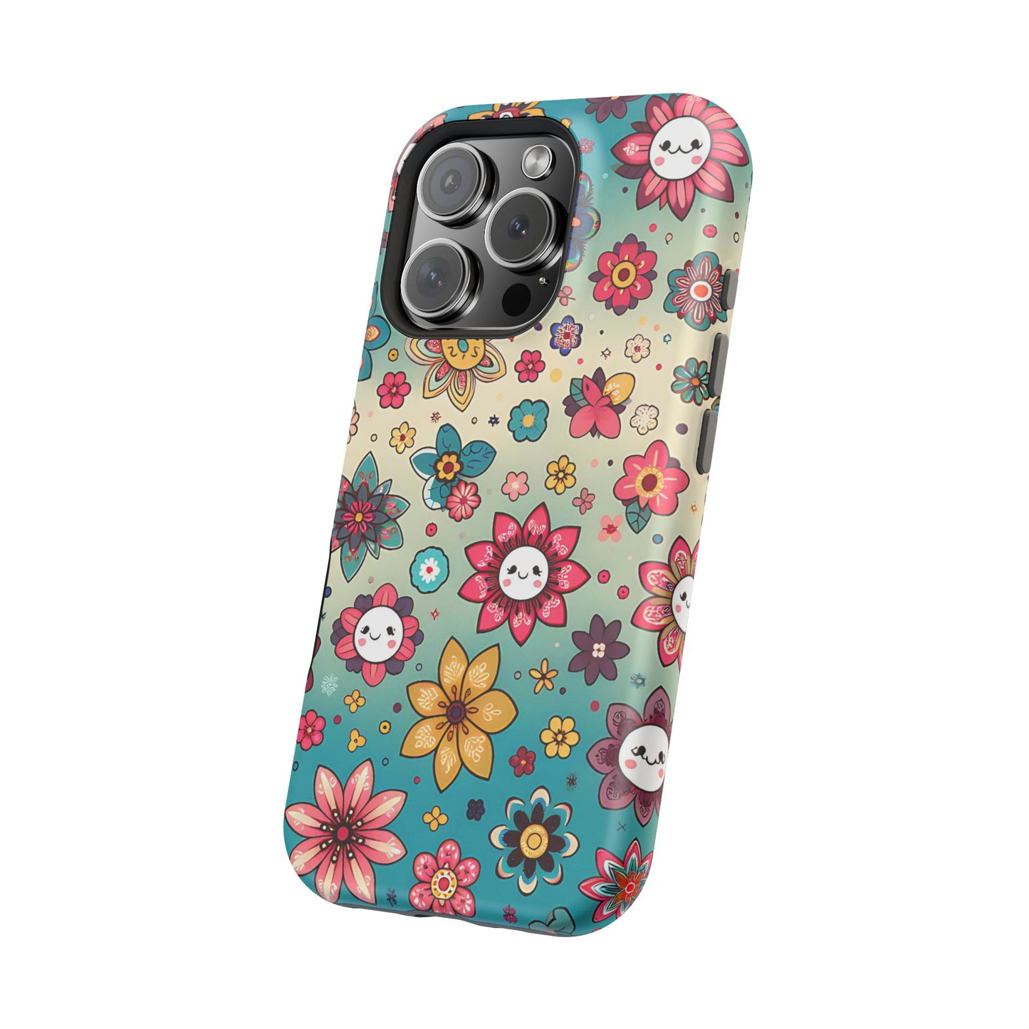 Kawai Flowers MagSafe Tough Iphone Case