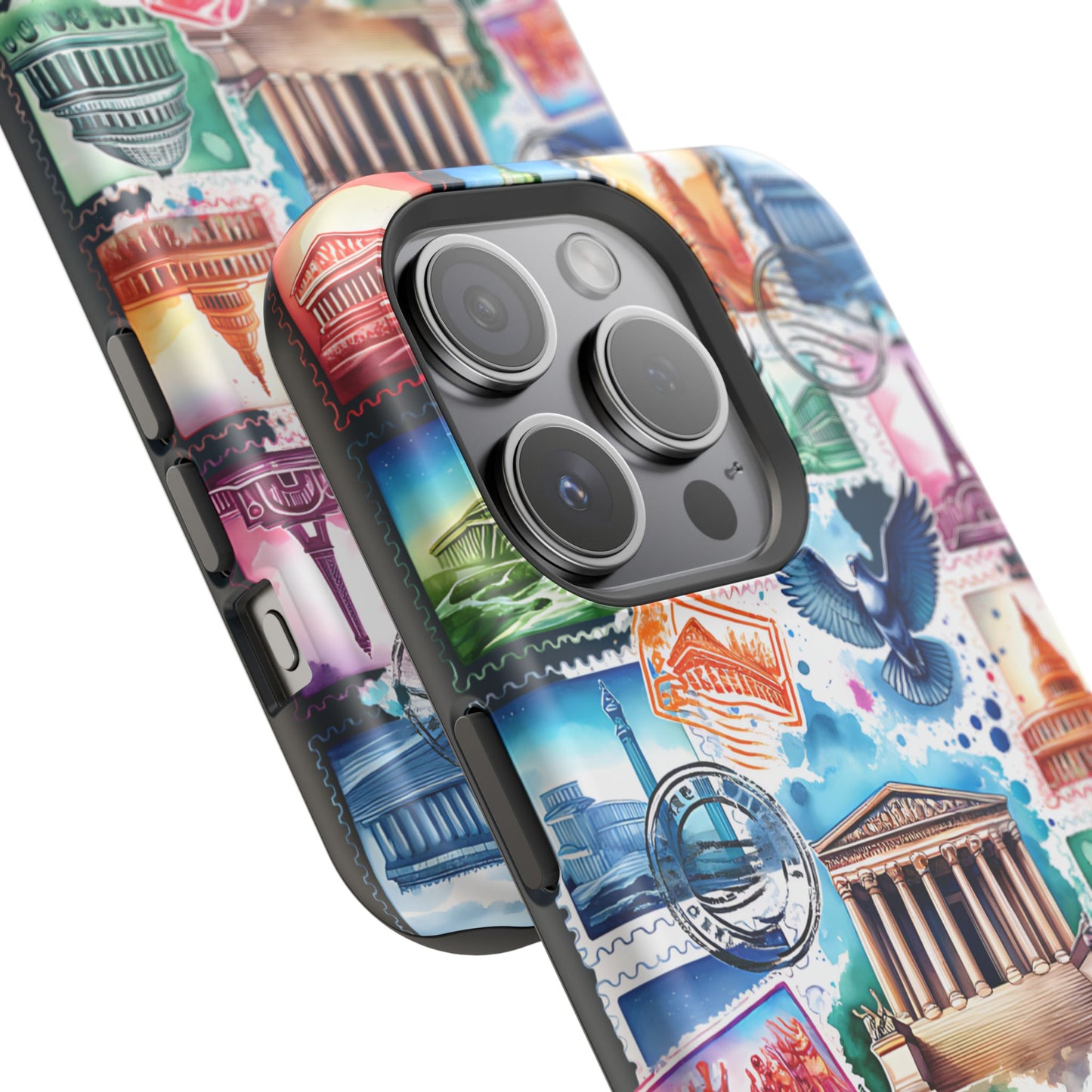 Stamp Collage MagSafe Tough Iphone Case