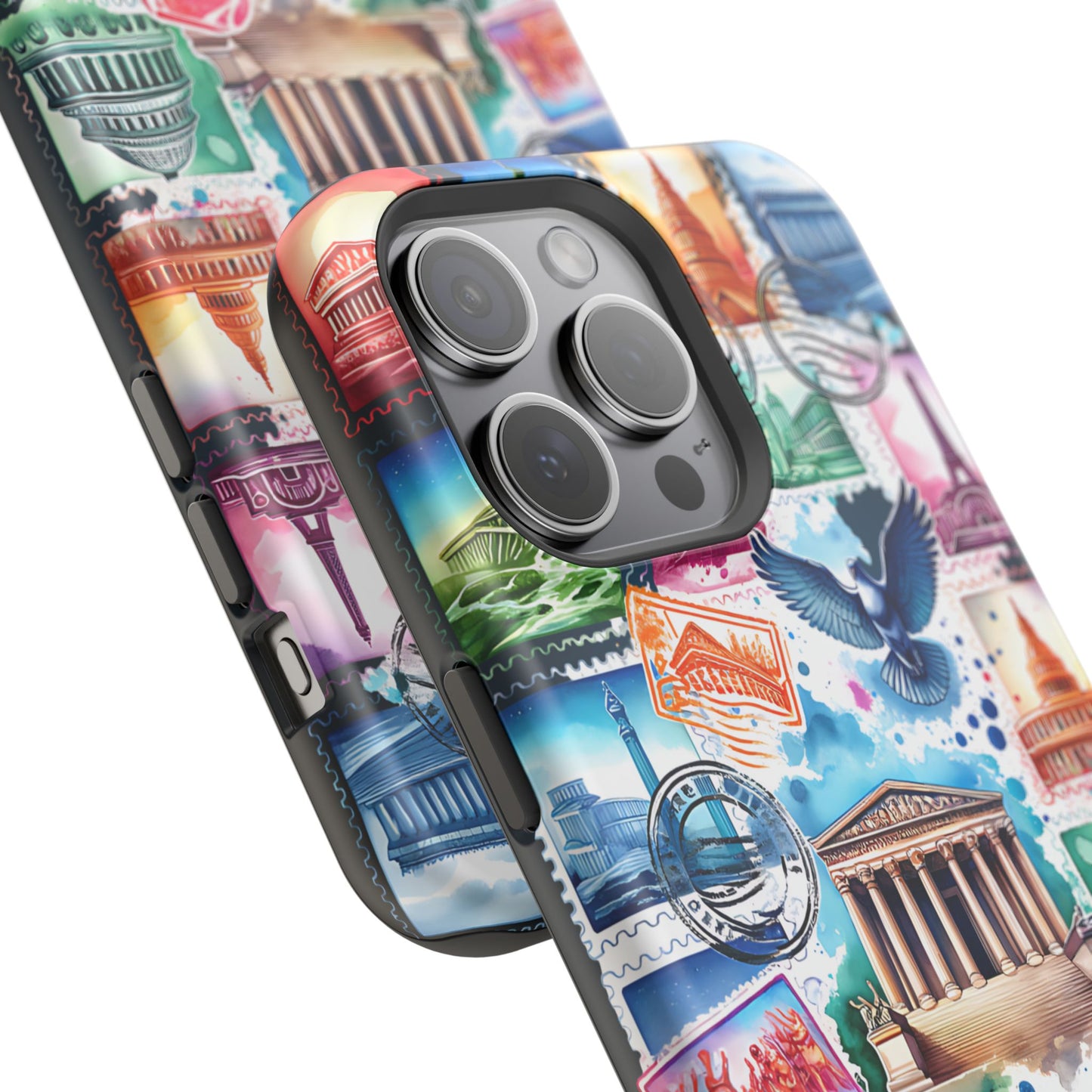 Stamp Collage MagSafe Tough Iphone Case