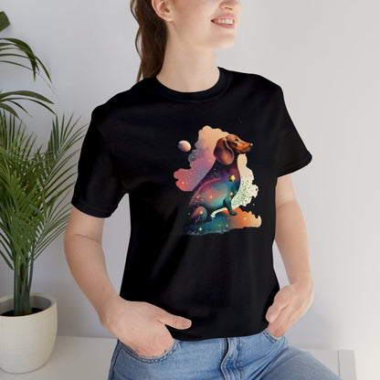 Wiener shirt, colorful Dachshund shirt, psychedelic shirt