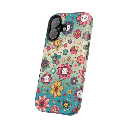 Kawai Flowers MagSafe Tough Iphone Case