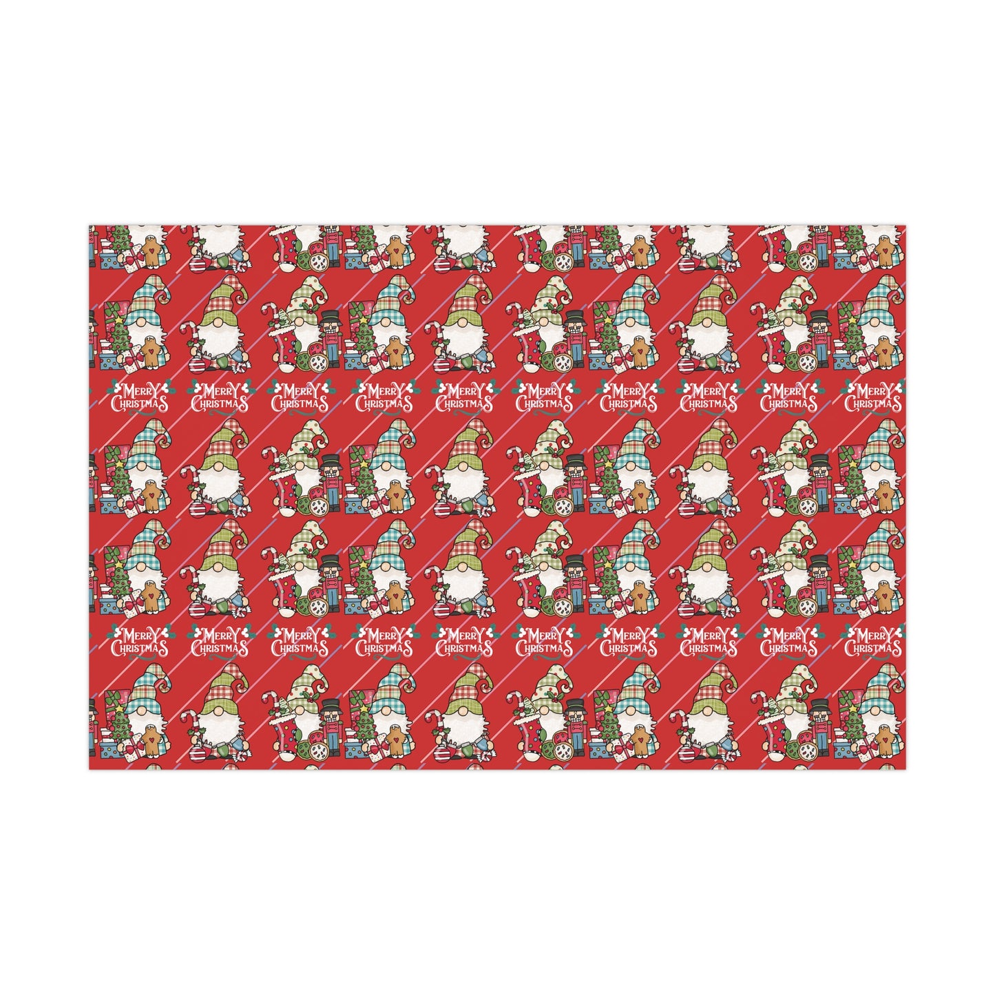 Gnomes Gift Wrap Papers, Christmas Gnomes gift wrap