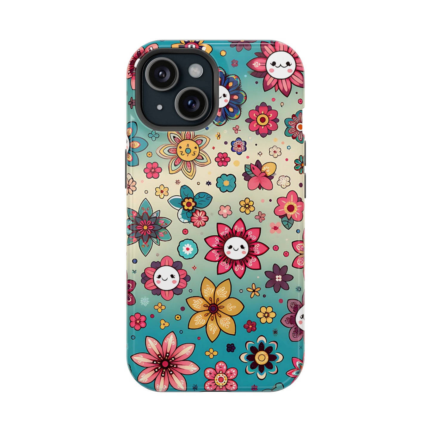 Kawai Flowers MagSafe Tough Iphone Case