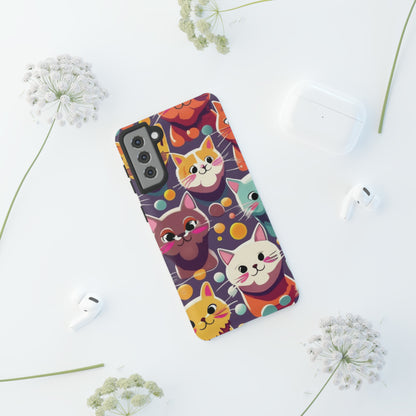 cute cat phone case, phone case iPhone, samsung phone case