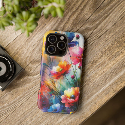 Flowers Style MagSafe Tough Iphone Case