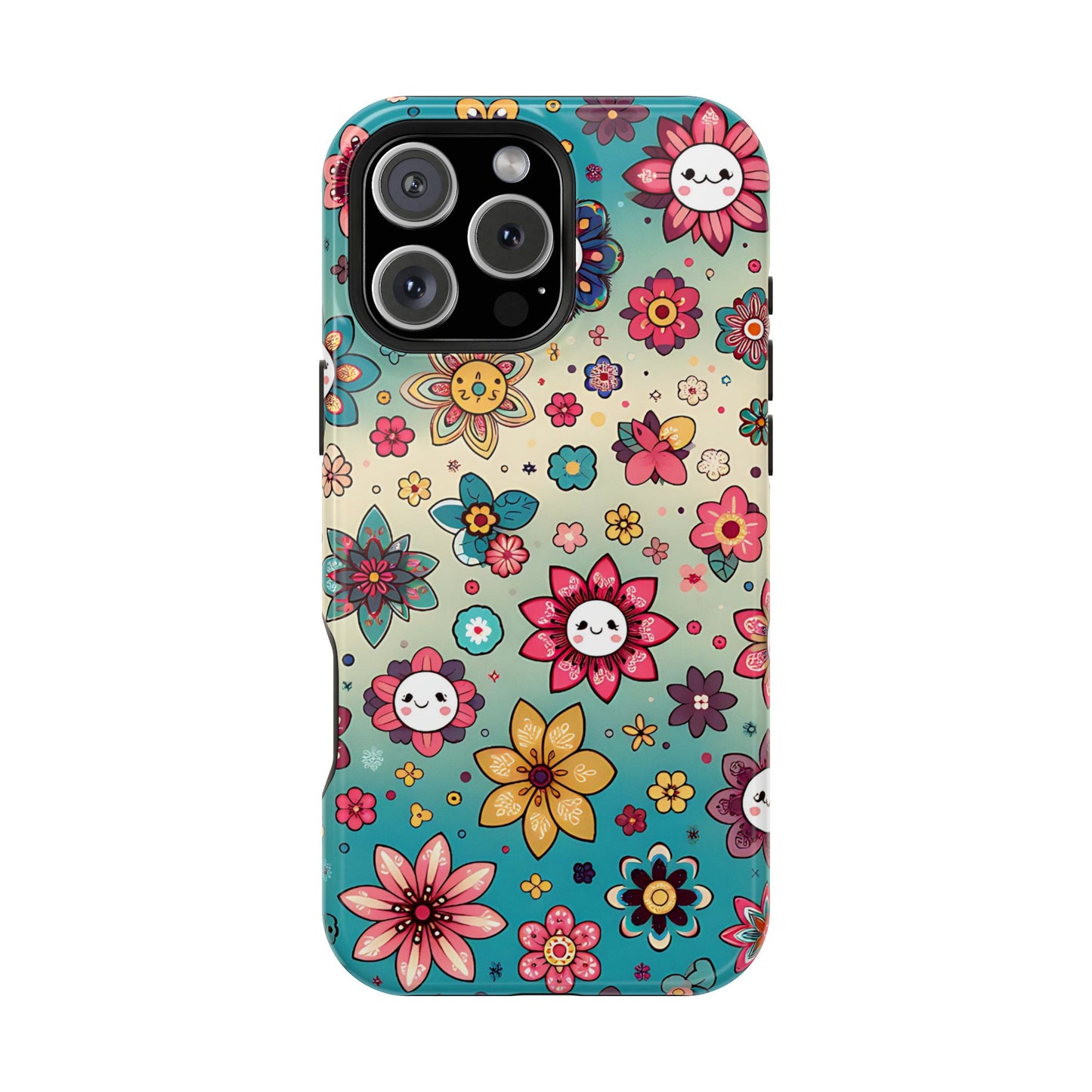 Kawai Flowers MagSafe Tough Iphone Case