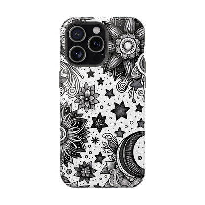 Celestial flowers MagSafe Tough Iphone Case