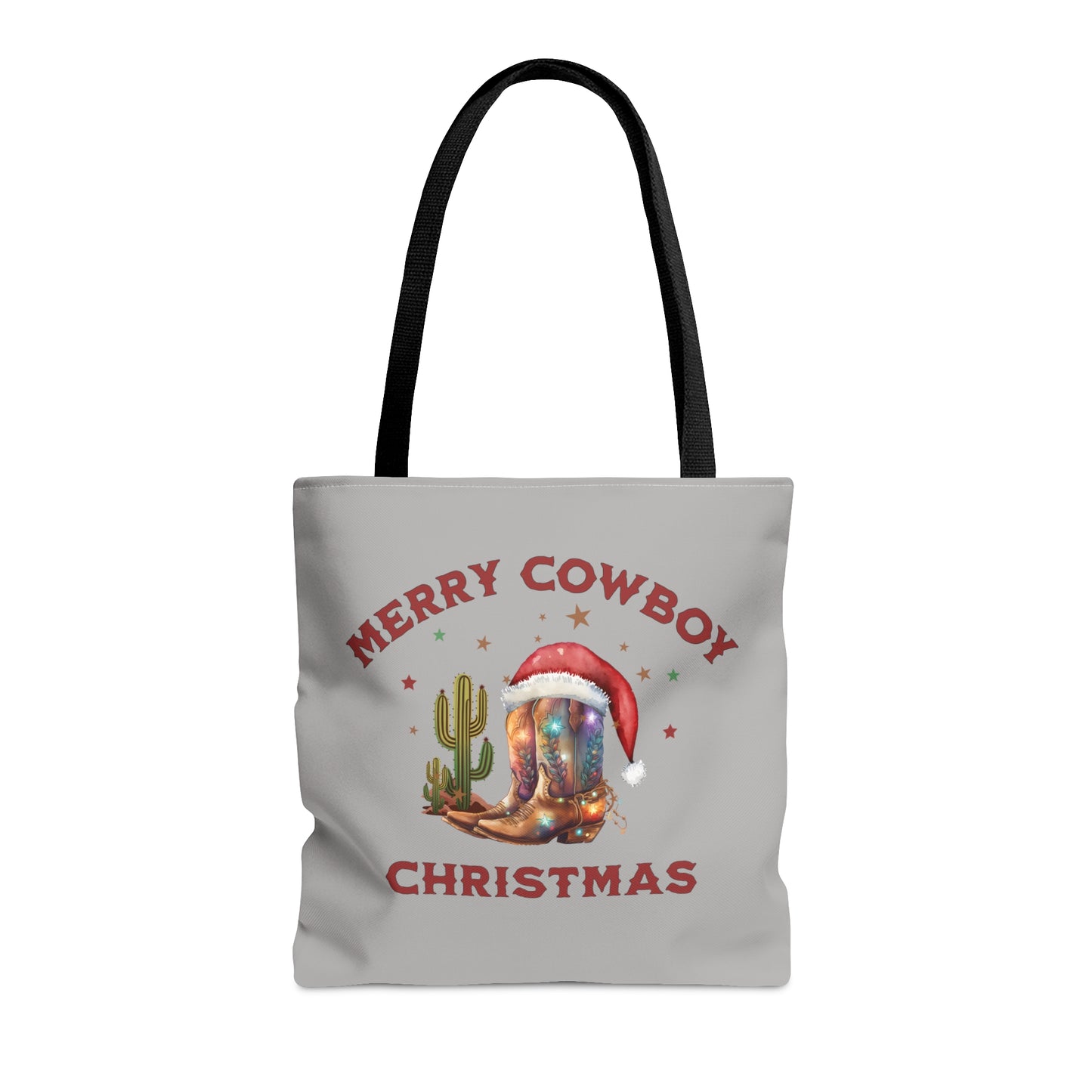 Merry cowboy christmas, Christmas tote bag