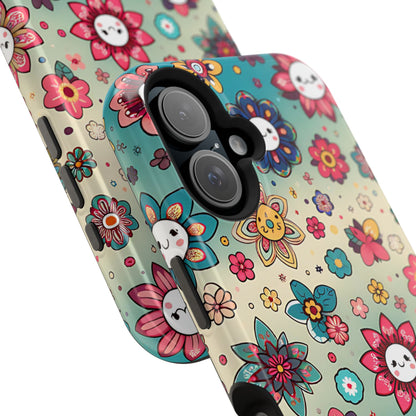 Kawai Flowers MagSafe Tough Iphone Case