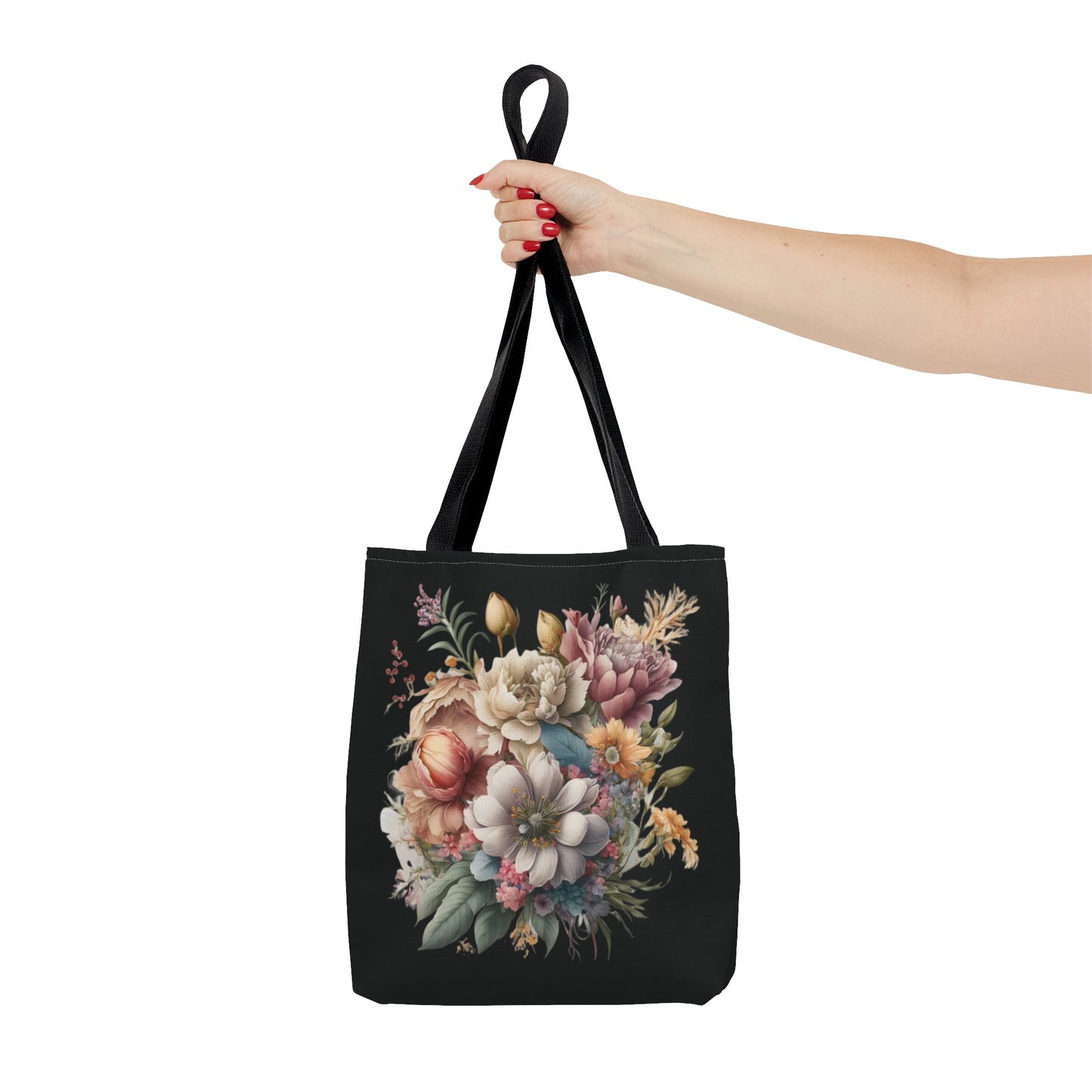 Wild flowers Tote Bag, colorful wildflowers, watercolor tote bag