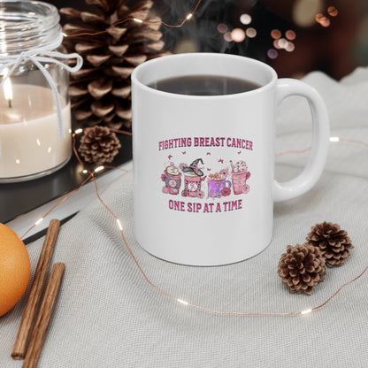 Coffee mug, halloween mug, breast cancer mug, mug for nurse, mug for a doctor, gift for breast cancer survivor