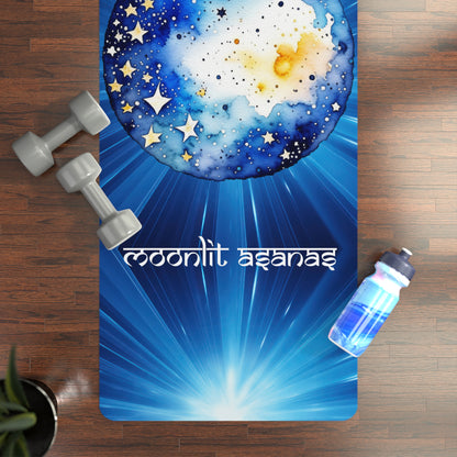 Moonlit Asanas Rubber Yoga Mat, celestial yoga mat