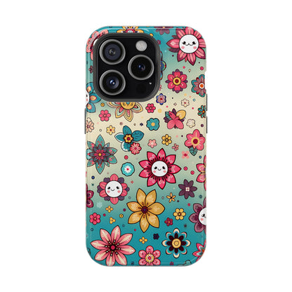 Kawai Flowers MagSafe Tough Iphone Case