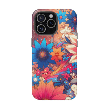 Celestial flowers MagSafe Tough Iphone Case