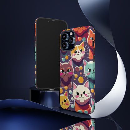 cute cat phone case, phone case iPhone, samsung phone case