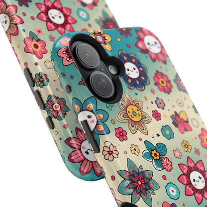 Kawai Flowers MagSafe Tough Iphone Case