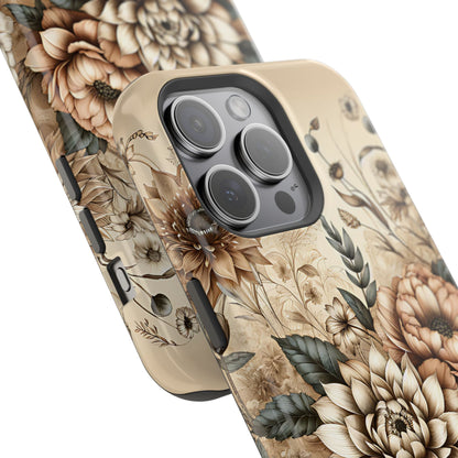 Boho flowers MagSafe Tough Iphone Case