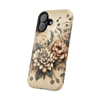 Boho flowers MagSafe Tough Iphone Case