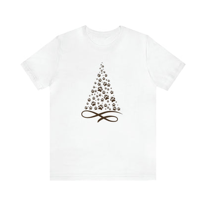 Paw Christmas tree, dog lover christmas shirt