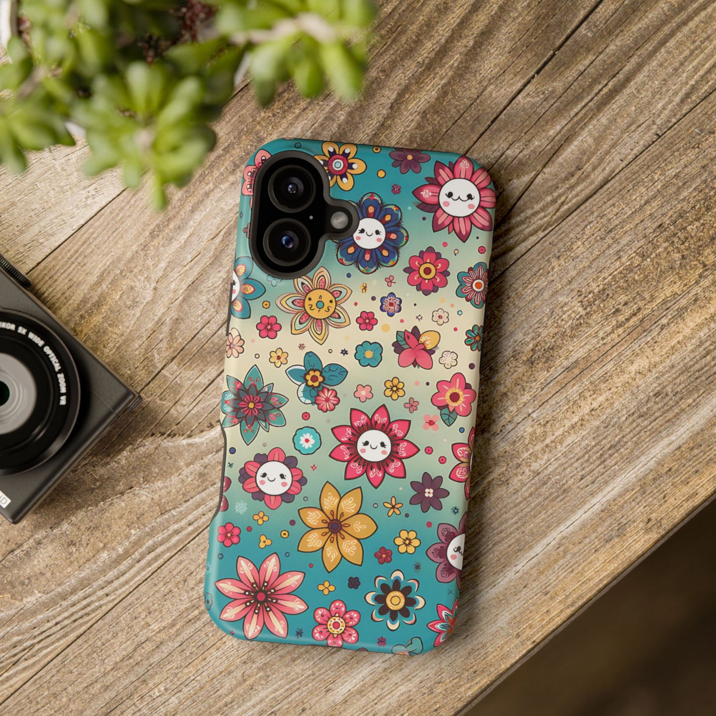 Kawai Flowers MagSafe Tough Iphone Case