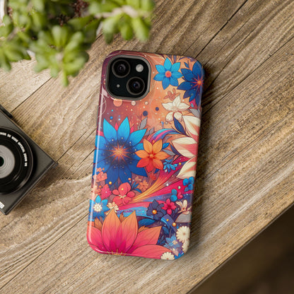 Celestial flowers MagSafe Tough Iphone Case