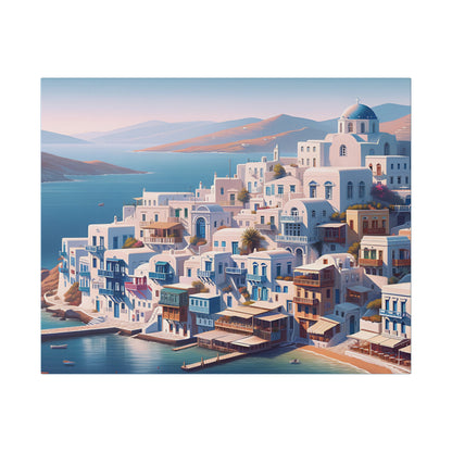 Beautiful Island Travel Print Matte Canvas, Stretched, 0.75"