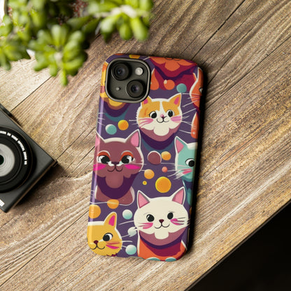 cute cat phone case, phone case iPhone, samsung phone case