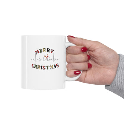 Merry Christmas, Nurse Christmas mug, Ceramic Mug 11oz, christmas gift.