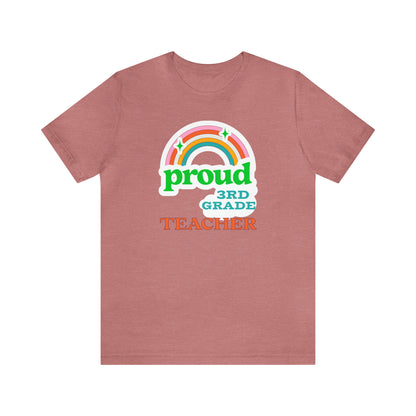 Funny proud 3rd grade teacher shirt for back to school teacher appreciation gift