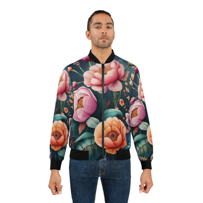 Lightweight Bomber Jacket (AOP), flower bomber jacket