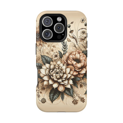 Boho flowers MagSafe Tough Iphone Case