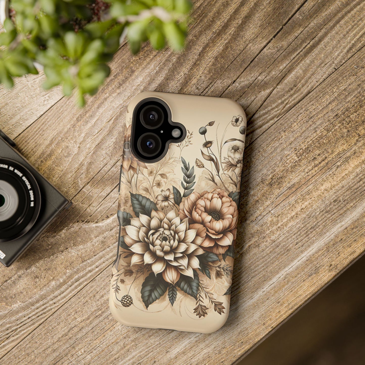 Boho flowers MagSafe Tough Iphone Case