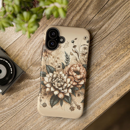 Boho flowers MagSafe Tough Iphone Case