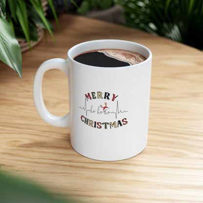 Merry Christmas, Nurse Christmas mug, Ceramic Mug 11oz, christmas gift.