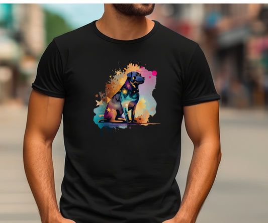 Rottweiler shirt, colorful shirt, psychedelic shirt,  dog lover shirt