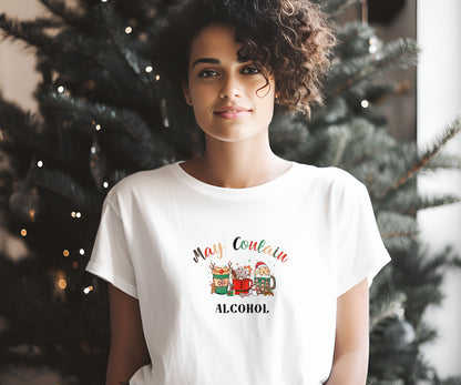 May contain alcohol, funny christmas shirt