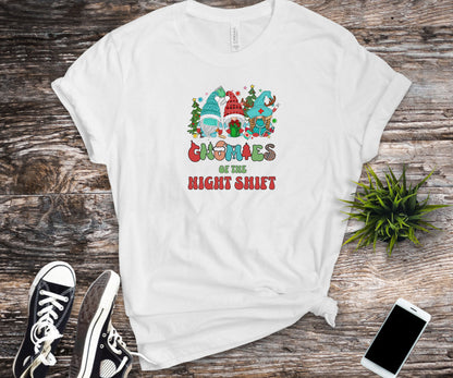 Gnomies of the night shift, christmas nurse shirt