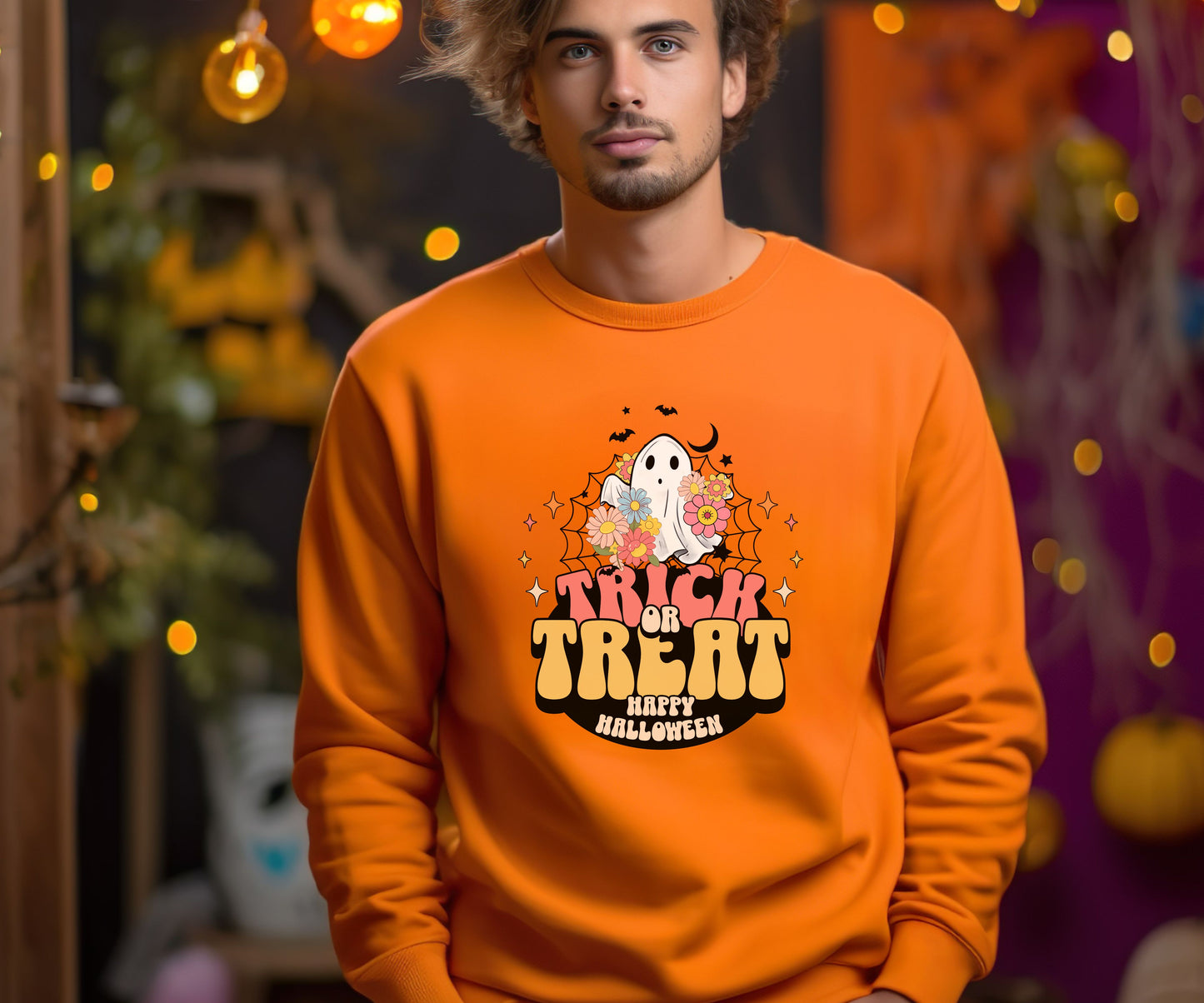 Trick or treat, halloween, halloween sweatshirt